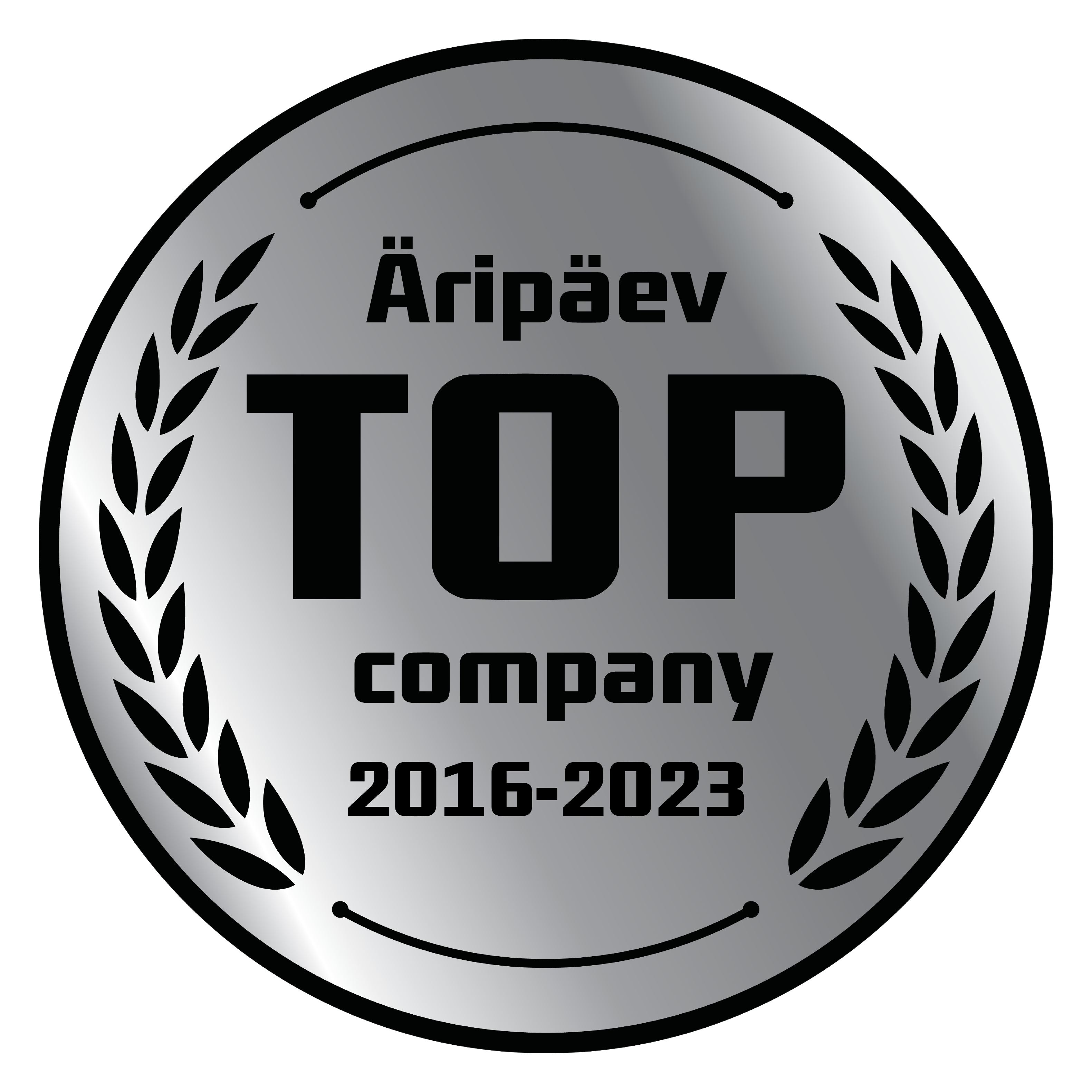 Äripäev TOP company 2016-2023 logo
